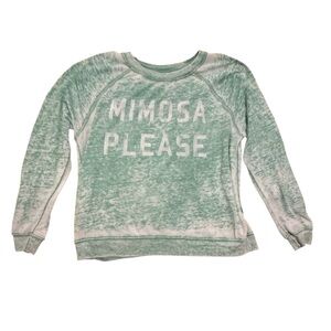 Green 'Mimosa Please' Sweatshirt